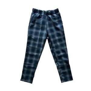 Liberal Youth Ministry Cropped Shadow Plaid Pants in Grey